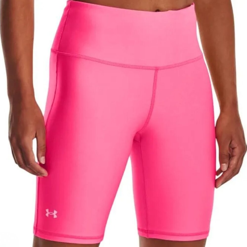 Under Armour Women's Compression 8" Bike Shorts - Hot Pink - Medium - NWOT
